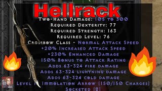 D2R Unique Items  Hellrack Colossus Crossbow [upl. by Codding]