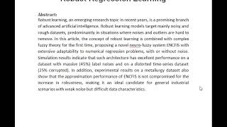 ENCFIS An Exclusionary Neural Complex Fuzzy Inference System for Robust Regression Learning [upl. by Nahgeem]