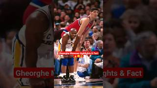 Gheorghe Muresan highlights amp Fact 🔥😯😎 videobasketballshorts shortsvideo basketballplayershorts [upl. by Brietta131]