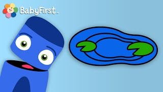 Water Blueberries and Sky Blue  Learn the Colors  Color Crew  BabyFirst TV [upl. by Ahsenyl]