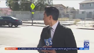 KTLA live shot on hitandrun interrupted by car wreck [upl. by Ailimaj]