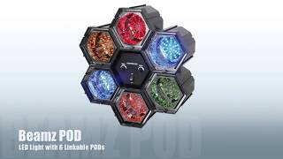 BeamZ Linkable LED Party Light  6 Light Pods [upl. by Johppa]