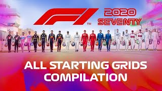 F1 2020 ALL STARTING GRIDS COMPILATION [upl. by Nitsirc]