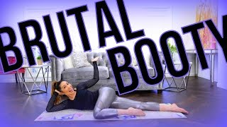 BRUTAL BOOTY AtHome Pilates Butt Workout [upl. by Neelloj]