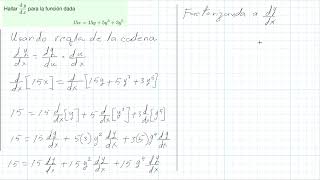 Ejemplo 5  Cálculo de una derivada implícita [upl. by Nerval]