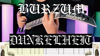 Burzum  Dunkelheit Guitar Cover Tab [upl. by Arleen808]