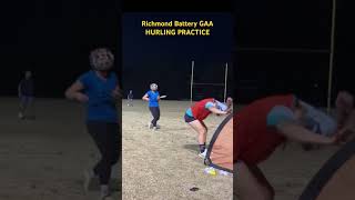 Richmond Battery GAA practice 102924 hurling fieldhockey rugby lacrosse usgaa [upl. by Aittam9]