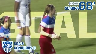 U20 WNT vs Honduras Jessie Scarpa Goal  Dec 11 2015 [upl. by Llewxam]