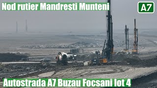 AUTOSTRADA A7 Buzau Focsani  lot 4  Nod rutier Mandresti Munteni  26012023 Autostrada Moldovei [upl. by Schreib]