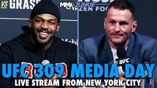 UFC 309 Media Day Live Stream Jon Jones Stipe Miocic Talk Title Fight Retirement More [upl. by Josephine891]