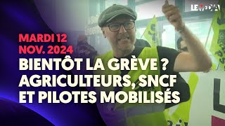 BIENTÔT LA GRÈVE  AGRICULTEURS SNCF ET PILOTES MOBILISÉS [upl. by Eberly]