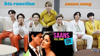 saans song bts reaction ll jab tak hai jaan ll kawailife [upl. by Ayahs]