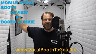 Acoustic Vocal Booth Review by Booth Junkie AVB63 for voice over home recording studio [upl. by Frere]