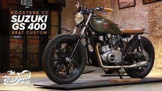 Suzuki GS400 brat custom by Roosters CC [upl. by Annice]