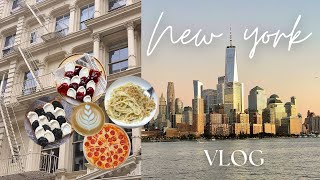 New York Vlog🗽🍎 A weekend in NYC Aesthetic cafes Popular restaurants  Travel vlog [upl. by Leira521]