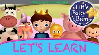 Learn with Little Baby Bum  Ten In The Bed  Nursery Rhymes for Babies  Songs for Kids [upl. by Arihas]