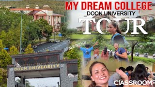 Doon university college tour  Dehradun best college ￼ A day in my college life 😨 [upl. by Nhguavahs]