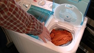 How to Use The Good Ideas Twin Tub Washing Machine Streetwize Accessories Portawash Plus [upl. by Gerladina950]