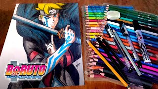 How to DRAW BORUTO Karma Seal Timelapse  Denzio Artz [upl. by Ailekahs]