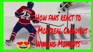 Fans Winning Moments for Montreal Canadiens vs Vegas Golden Knights JederCooks [upl. by Dielle683]