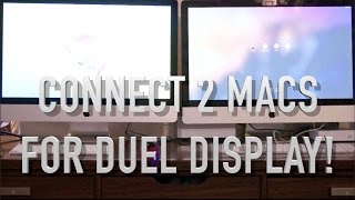 Connect 2 Macs for a Duel Display Setup WITHOUT THUNDERBOLT [upl. by Eniawtna]