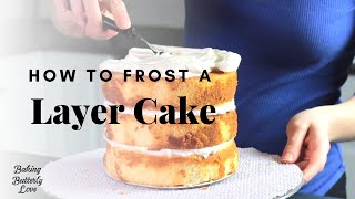 How to Frost a Layer Cake with Buttercream [upl. by Redford]