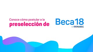 Beca 182024 tutorial de postulación para la PRESELECCIÓN [upl. by Ahto]