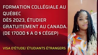 Formation collégiale gratuite pour tous les étudiants étrangers pourquoi le choisir [upl. by Dnalsor498]