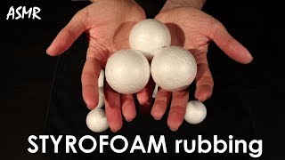 ASMR Relaxing styrofoam rubbing and scratching NO TALKING [upl. by Annuahs]