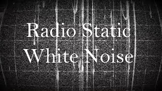 Radio Static with a Background  White Noise  Sleep [upl. by Aicilram]