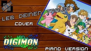 Leb deinen Traum  Cover Piano Version opening german digimon [upl. by Attaynek]