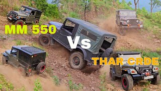 Mahindra MM550 🤠 Vs Mahindra Thar 😁 Extreme offroad test [upl. by Leelah742]