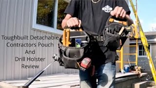 Toughbuilt detachable pouch review Contractors pouch drill holster [upl. by Scarito535]