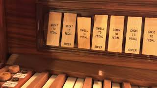 The 2 Pedal Solos in Bachs Toccata in F Major BWV 540  Christoph Bull  Great Organs LA 22222 [upl. by Nikola908]