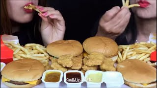 KIM amp LIZ ASMR BITES ONLY MCDONALDS ASMR [upl. by Acinoed]