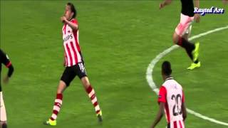 Maxime Lestienne PSV vs Manchester United UCL 201415 [upl. by Dar435]