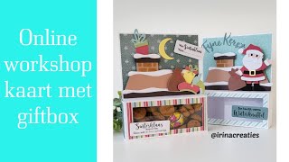 Online workshop kaart met cadeau doosje [upl. by Lenci491]