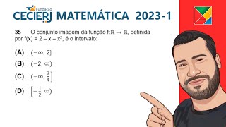 Questão 35 CEDERJ 20231 Matemática [upl. by Htenek]