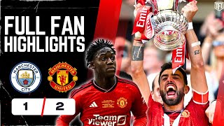 Mainoo MASTERCLASS Man United WIN Man City 12 Manchester United FA Cup Final Highlights [upl. by Olney]