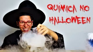 7 Química no Halloween  Sangue falso l Ácido Satânico l Fumaça Sinistra l Abóbora em chamas [upl. by Micheal937]