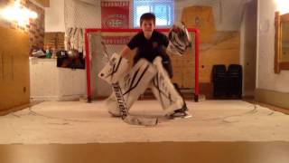 Goalie Gab HHOF Toronto Future Legends Pre tournament video 10 years old [upl. by Anelhtac]