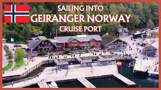 🛳️⚓Sailing into GEIRANGER NORWAY a stunning Cruise Port on the Geirangerfjord– Anthem of the Seas⚓🛳️ [upl. by Matheson]