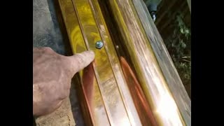 Copper Roof Ridge Quick Installation [upl. by Olyhs]