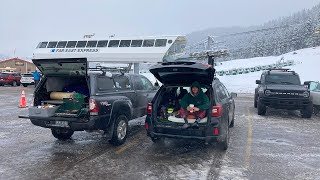 car camping and skiing in tahoe  palisadesalpine [upl. by Reyaht]