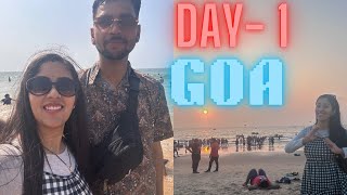 Day1 in Goa 🌊😍 Calangute beach  baga beach night life of goa goa bagabeach calangutebeach [upl. by Imas]