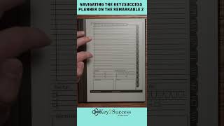 reMarkable 2 Navigating the Key2success Digital Planner [upl. by Winola201]