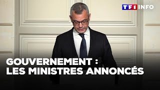 Gouvernement Barnier  les nouveaux ministres annoncés [upl. by Magbie]