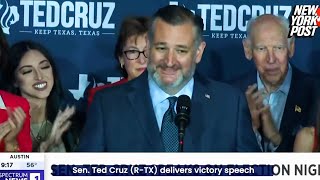 Senator Ted Cruz delivers victory speech [upl. by Aikemot]