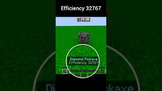 Efficiency 32767 Pickaxe that really breaks bedrock 😱💀🗿 minecraft [upl. by Ailahk554]