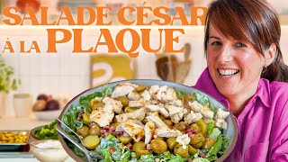 SALADE CÉSAR AU POULET GRILLÉ À LA PLAQUE [upl. by Faun]